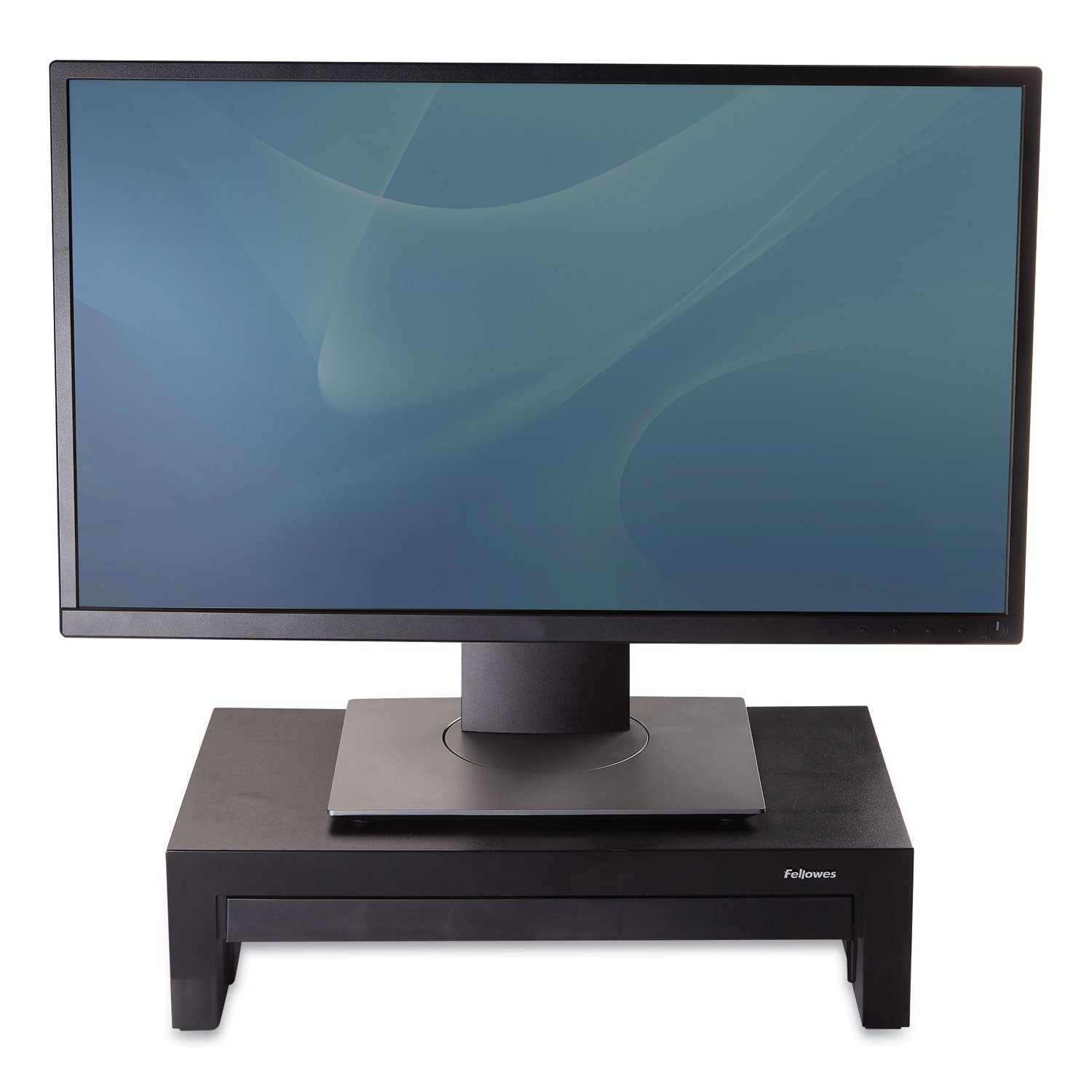 Up to 21" Screen Support - 40 lb Load Capacity - 4.38" Height x 16" Width x 9.38" Depth - Desktop - Black, Pearl - Rubber Feet, Storage Tray, Non-skid Feet, Comfortable, Scratch Resistant, Scuff Resistant