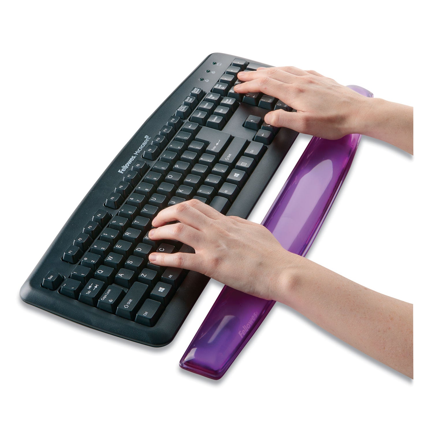 0.63" Height x 18.50" Width x 2.25" Depth - Purple - Gel, Rubber, Cloth - Stain Resistant, Skid Proof - 1