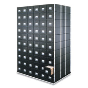 Internal Dimensions: 12" Width x 24" Depth x 10.50" Height - External Dimensions: 14" Width x 25.5" Depth x 11.1" Height - Media Size Supported: Letter - Interlocking Closure - Heavy Duty - Stackable - Steel - Black - For File - Recycled - 6 / Carton