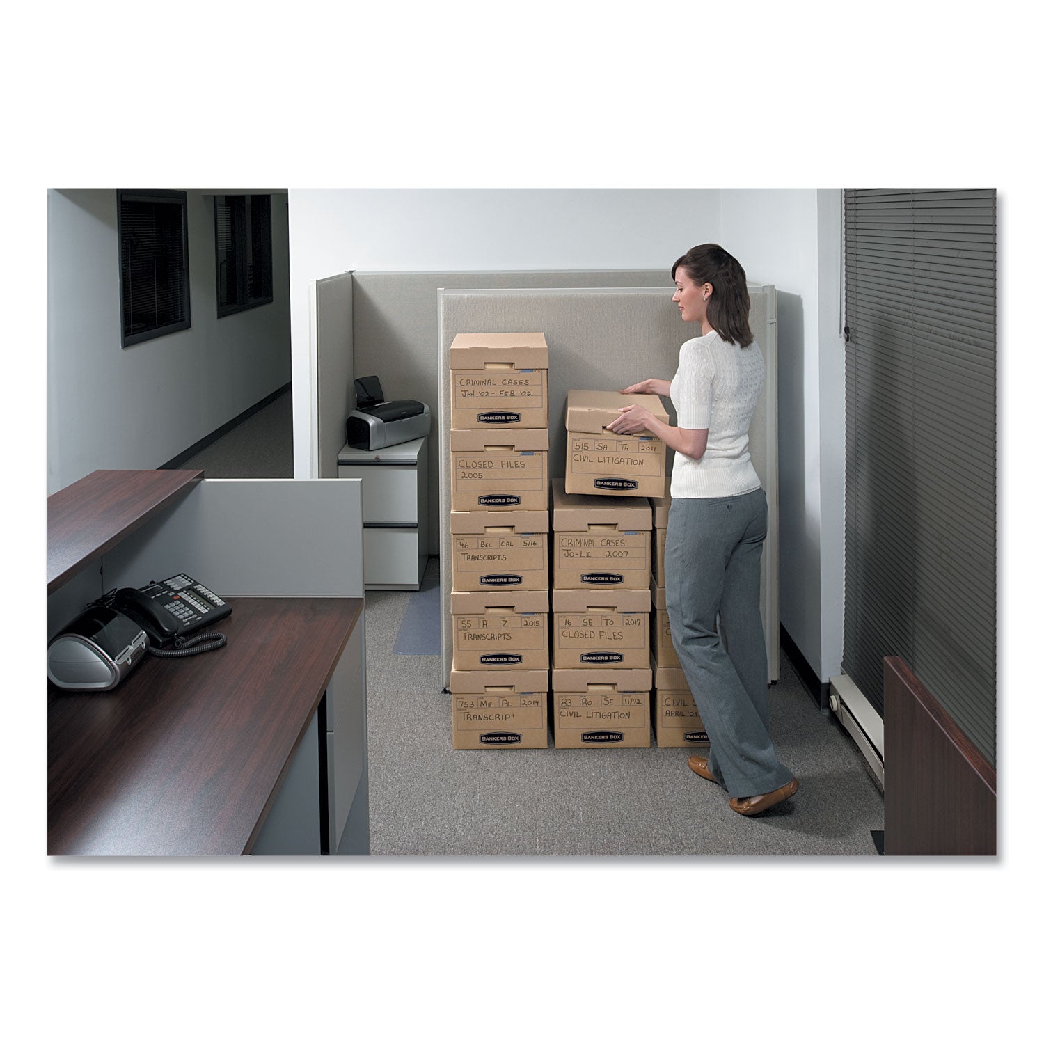Internal Dimensions: 12" Width x 15" Depth x 10" Height - External Dimensions: 13" Width x 16.3" Depth x 10.8" Height - Media Size Supported: Letter, Legal - Lift-off Closure - Stackable - Kraft - For File - Recycled - 25 / Carton