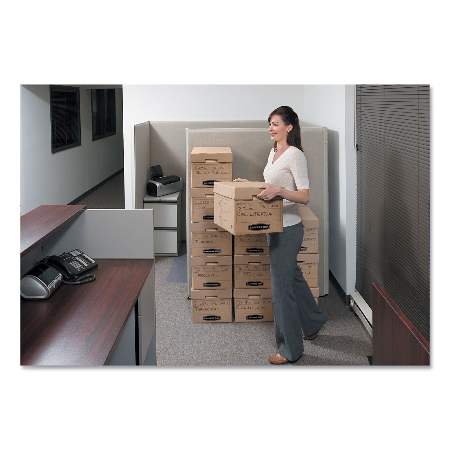 Internal Dimensions: 12" Width x 15" Depth x 10" Height - External Dimensions: 13" Width x 16.3" Depth x 10.8" Height - Media Size Supported: Letter, Legal - Lift-off Closure - Stackable - Kraft - For File - Recycled - 25 / Carton