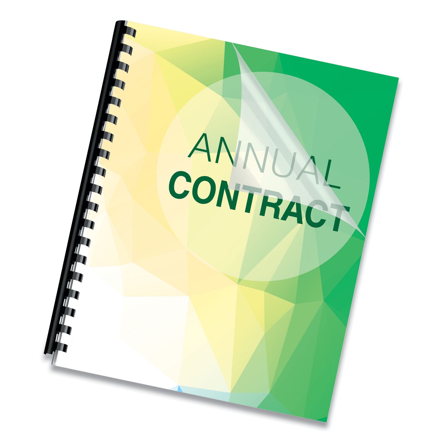 8 1/2" x 11" - Plastic - Clear - Tear Resistant, Spill Proof, Unpunched, Square Corner - 1 Pack