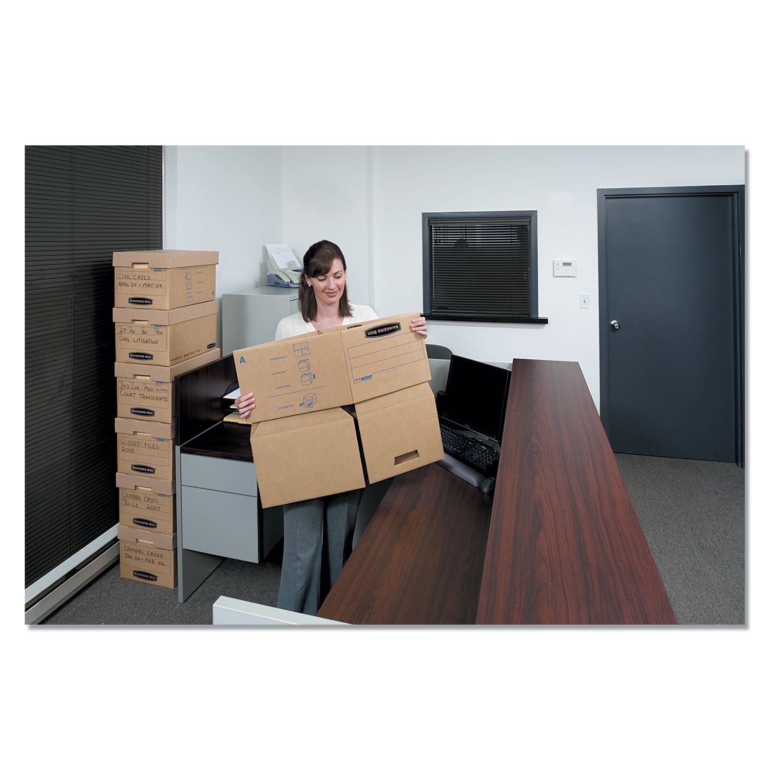 Internal Dimensions: 12" Width x 15" Depth x 10" Height - External Dimensions: 13" Width x 16.3" Depth x 10.8" Height - Media Size Supported: Letter, Legal - Lift-off Closure - Stackable - Kraft - For File - Recycled - 25 / Carton