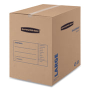 Internal Dimensions: 18" Width x 18" Depth x 24" Height - External Dimensions: 18.3" Width x 18.3" Depth x 24.8" Height - Kraft, Black - Recycled - 15 / Carton
