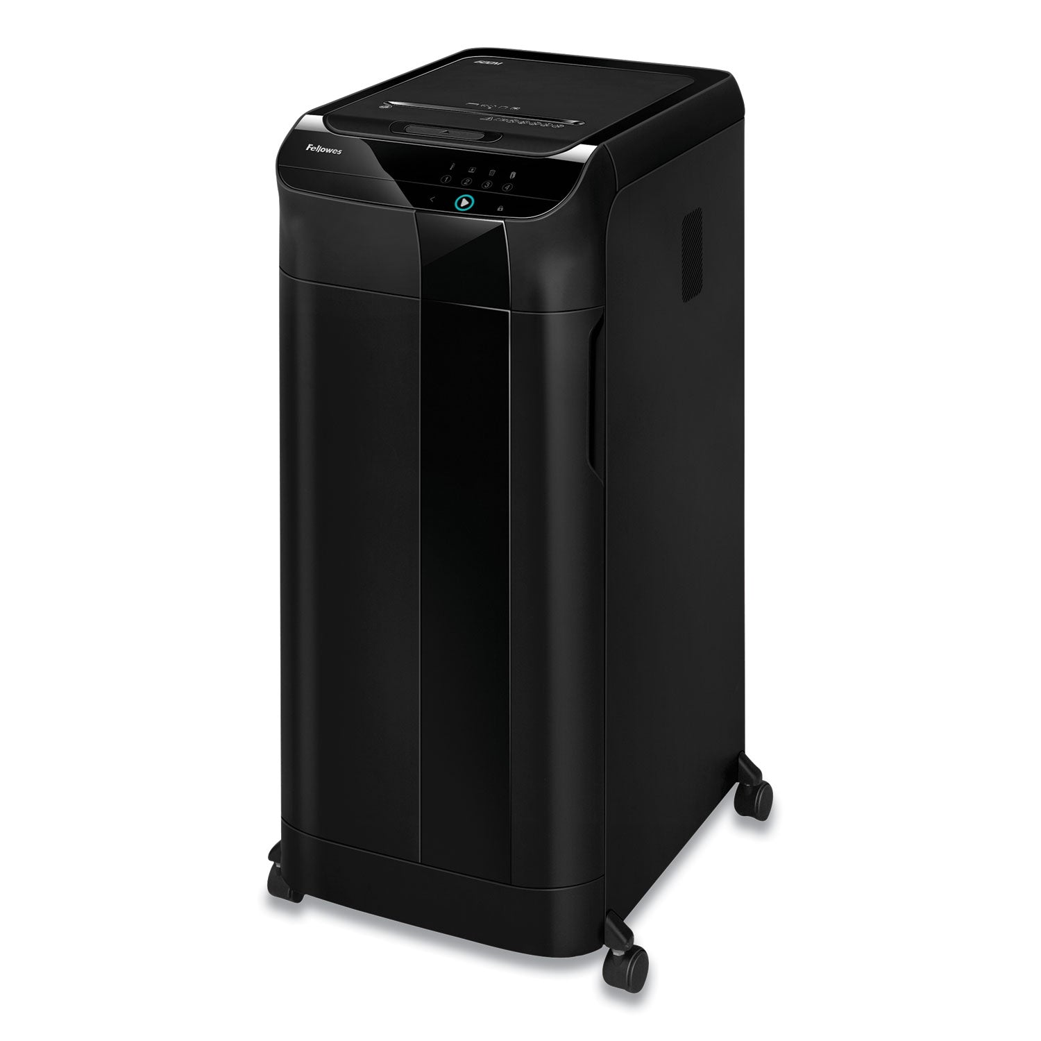 Micro Cut - 600 Per Pass - for shredding Staples, Paper Clip, Paper, Credit Card, Junk Mail - 0.078" x 0.547" Shred Size - P-5 - 9" Throat - 22 gal Wastebin Capacity - Black