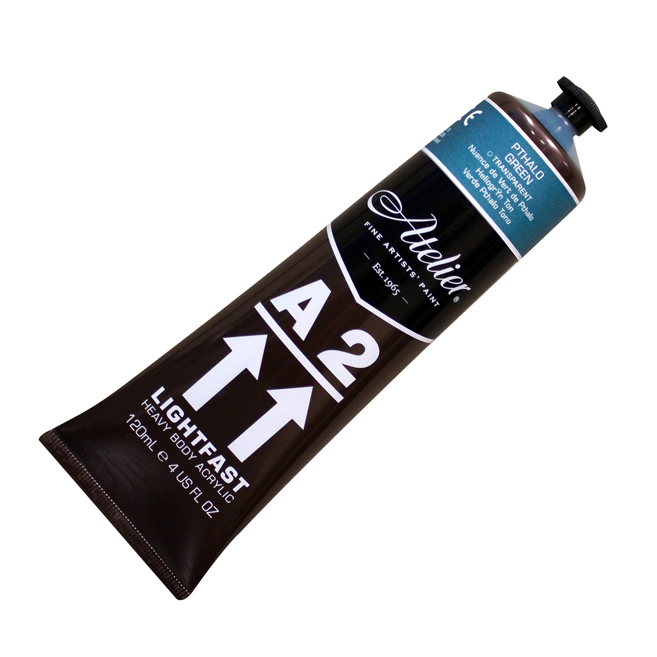 A2 Heavy Body Lightfast Artist Acrylic, 4 oz., Pthalo Green Hue