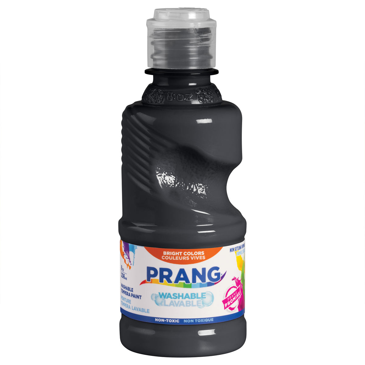 (6 EA) TEMPERA PAINT WASH 8OZ BLK