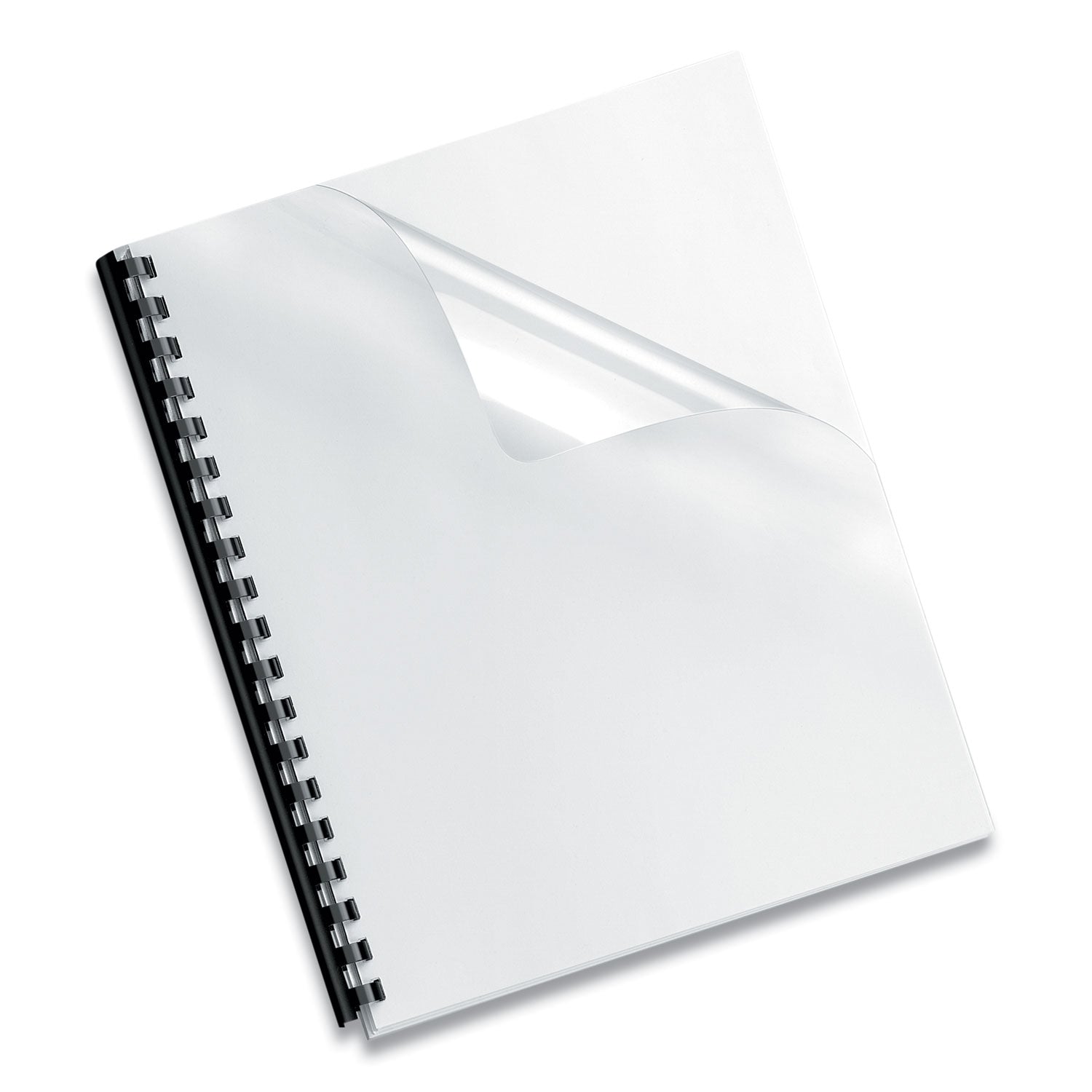 Fellowes Crystals Clear Oversize PVC Covers - 11.3" Height x 8.8" Width x 0" Depth - For 8 3/4" x 11 1/4" Sheet - Rectangular - Clear - Plastic, Polyvinyl Chloride (PVC) - 1 Pack