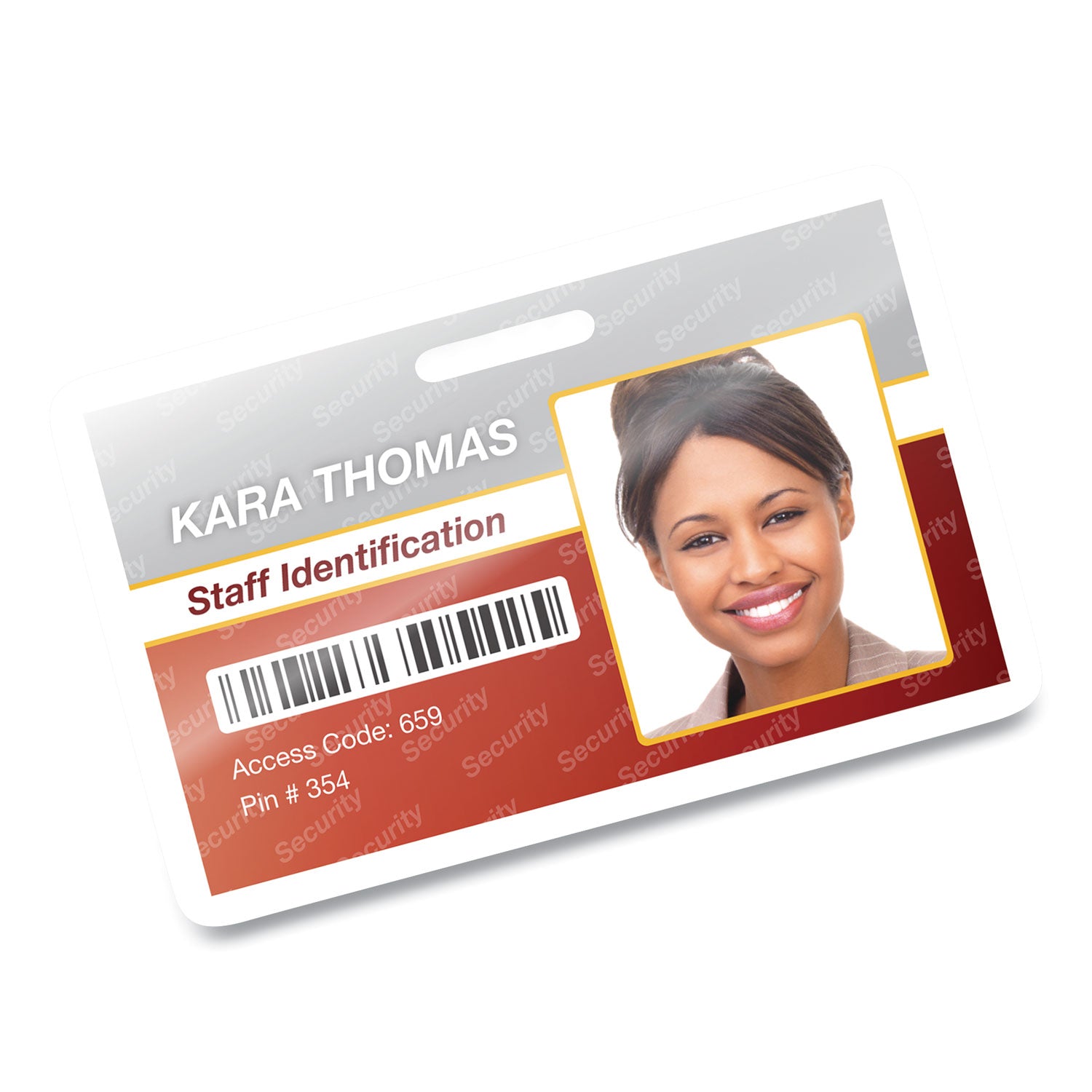 Fellowes Punched ID Card Glossy Thermal Laminating Pouches - Laminating Pouch/Sheet Size: 3.88" Width x 7 mil Thickness - Type G - Glossy - for Document, ID Card - Durable, Pre-punched - Clear - 100 / Pack