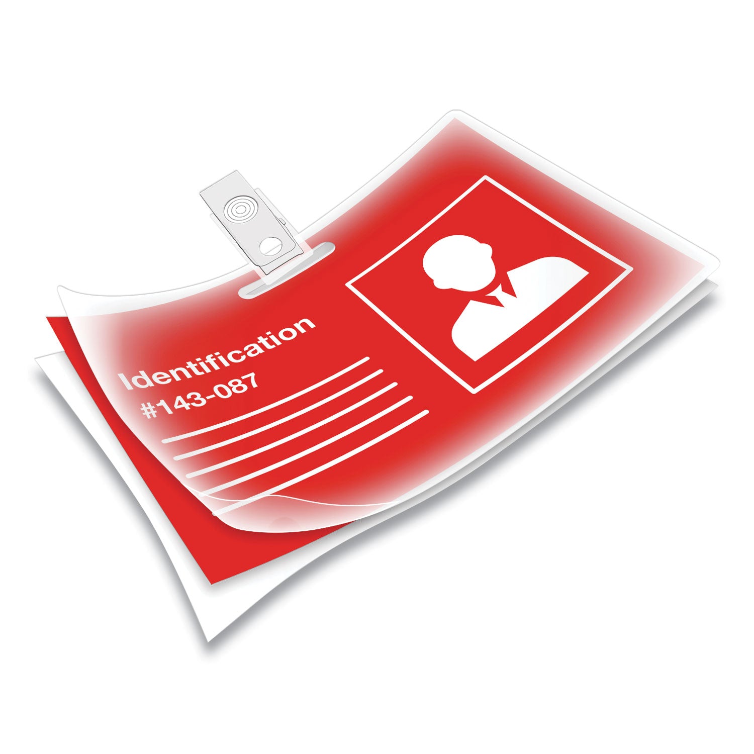 Laminating Pouch/Sheet Size: 3.88" Width x 5 mil Thickness - Glossy - for ID Badge - Durable, Easy to Use - Clear - 25 / Pack