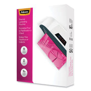 Fellowes Letter-Size Laminating Pouches - Sheet Size Supported: Letter - Laminating Pouch/Sheet Size: 9" Width x 10 mil Thickness - Type G - Glossy - for Document, Sign - Durable - Clear - 1 Pack