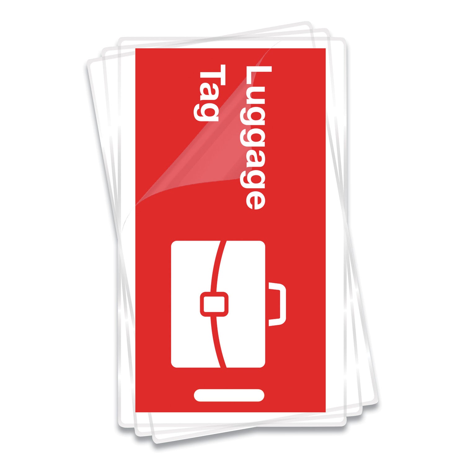 Laminating Pouch/Sheet Size: 2.50" Width x 5 mil Thickness - Type G - Glossy - for Luggage Tag, Document - Durable - Clear - 50 / Pack