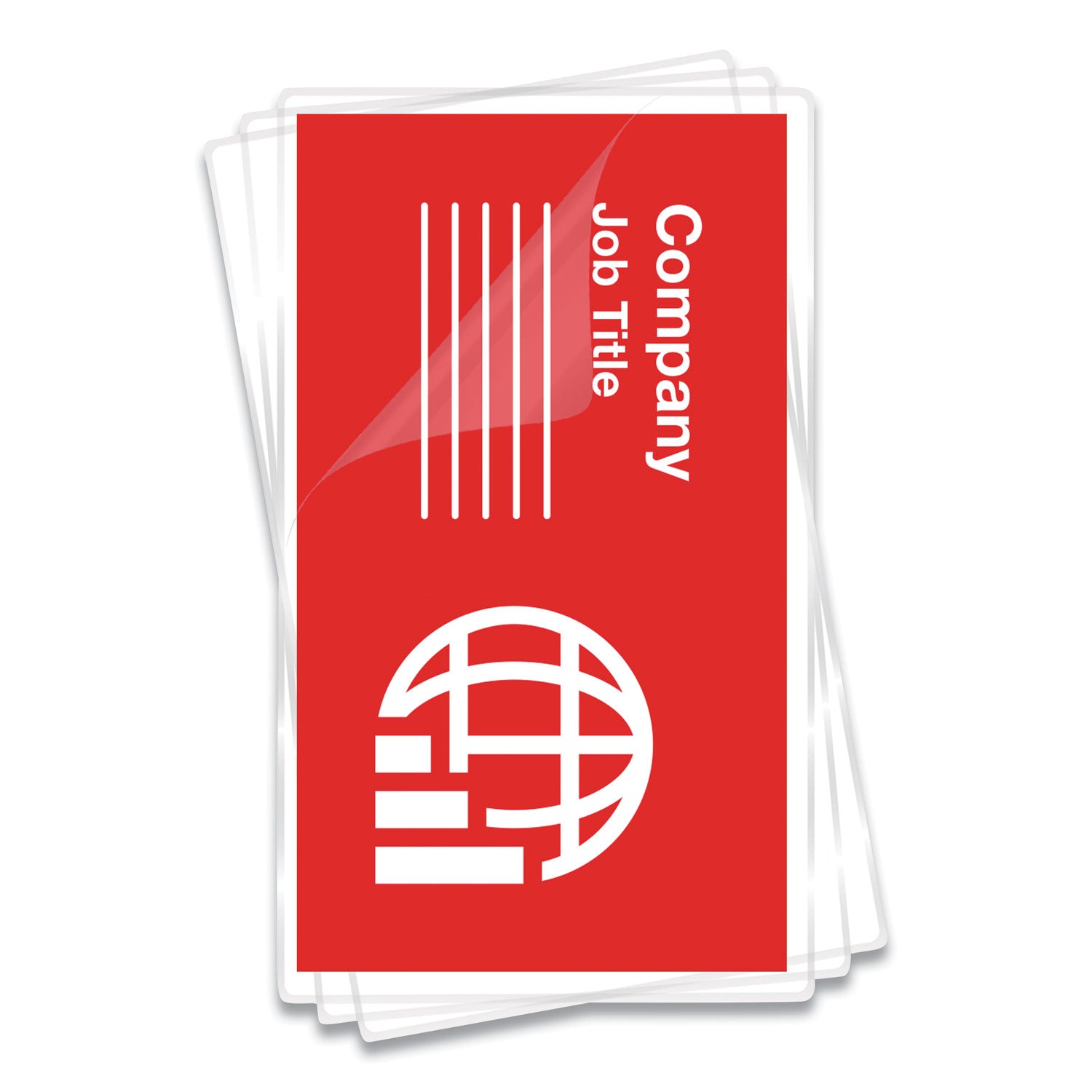Fellowes Business Card Glossy Laminating Pouches - Laminating Pouch/Sheet Size: 3.75" Width x 5 mil Thickness - Type G - Glossy - for Business Card - Durable - Clear - 100 / Pack
