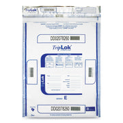 ControlTek TripLOK High-Performing Security Bags - 20" Length x 15" Width - Seal Closure - Clear - Polyethylene - Cash, Bill, Deposit - 50/Pack - 5 / Carton