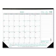 Monthly - 12 Month - January 2026 to December 2026 - 1 Month Single Page Layout - 22" x 17" Sheet Size - Desk Pad - Chipboard, Cardboard - Notepad, Reference Calendar - 1 Each