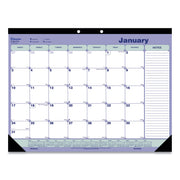 Blueline Monthly Desk Pad Calendar, 21-1/4" x 16" , English