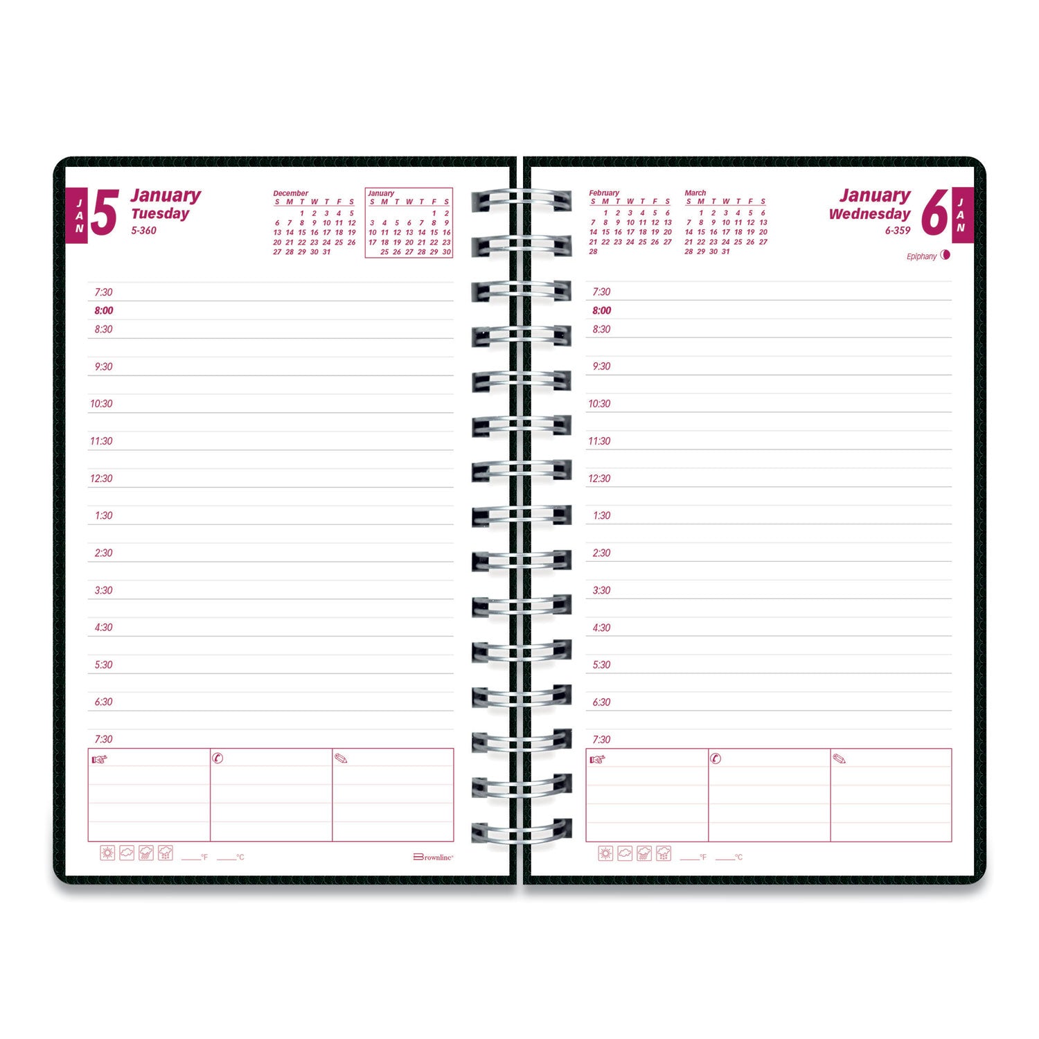 Brownline DuraFlex Daily Appointment Book / Monthly Planner
