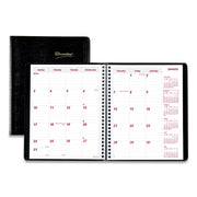 Monthly - 14 Month - December 2025 to January 2027 - 1 Month Double Page Layout - 7 1/8" x 8 7/8" Sheet Size - Twin Wire - Black - Soft Cover, Daily Block - 1 Each