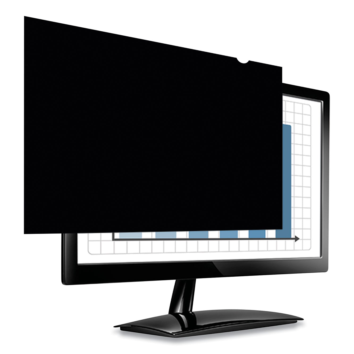 Fellowes PrivaScreen Blackout Privacy Filter Crystal Clear, Black - For 23" Widescreen LCD Monitor - 16:9 - Fingerprint Resistant, Scratch Resistant - Polyethylene - 1 Each - TAA Compliant