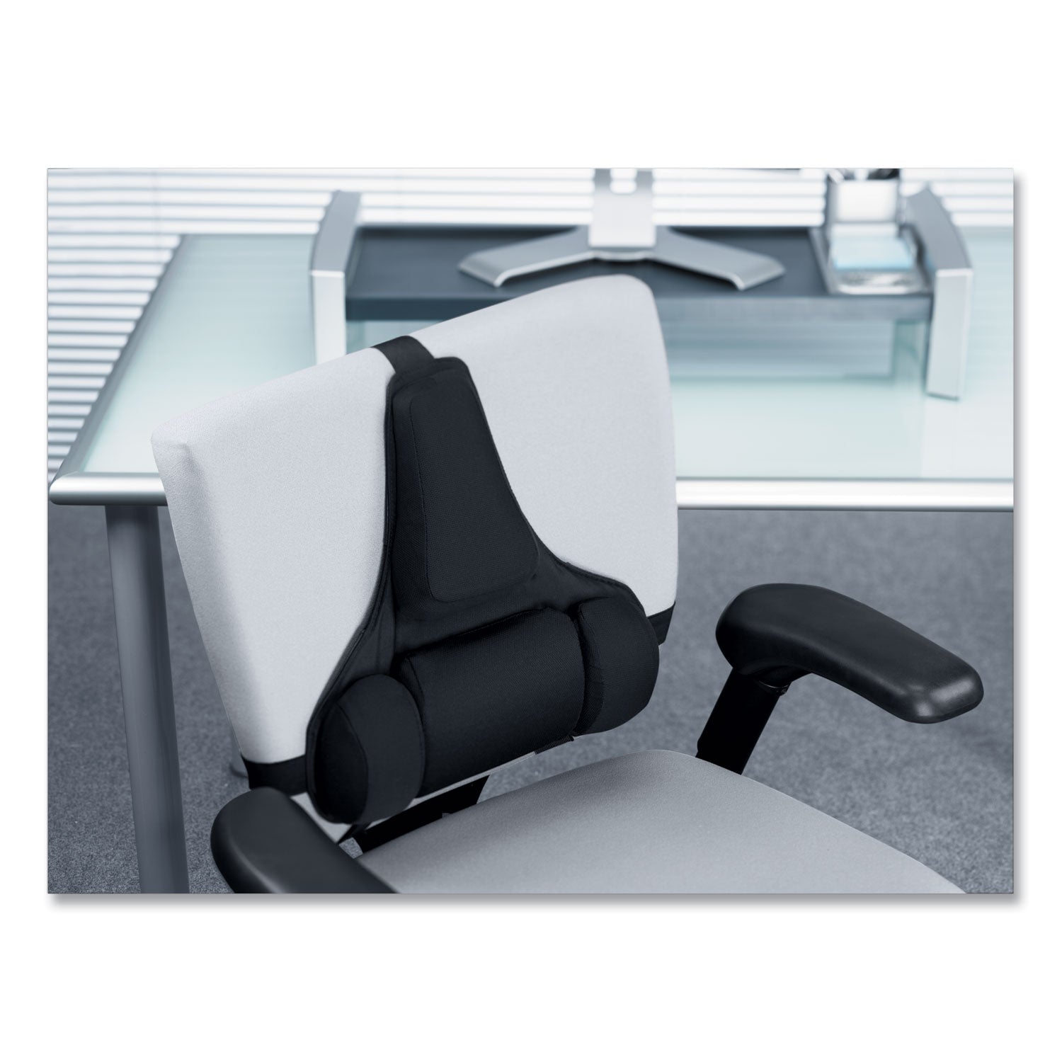 Strap Mount - Black - Fabric, Memory Foam - 1 Each