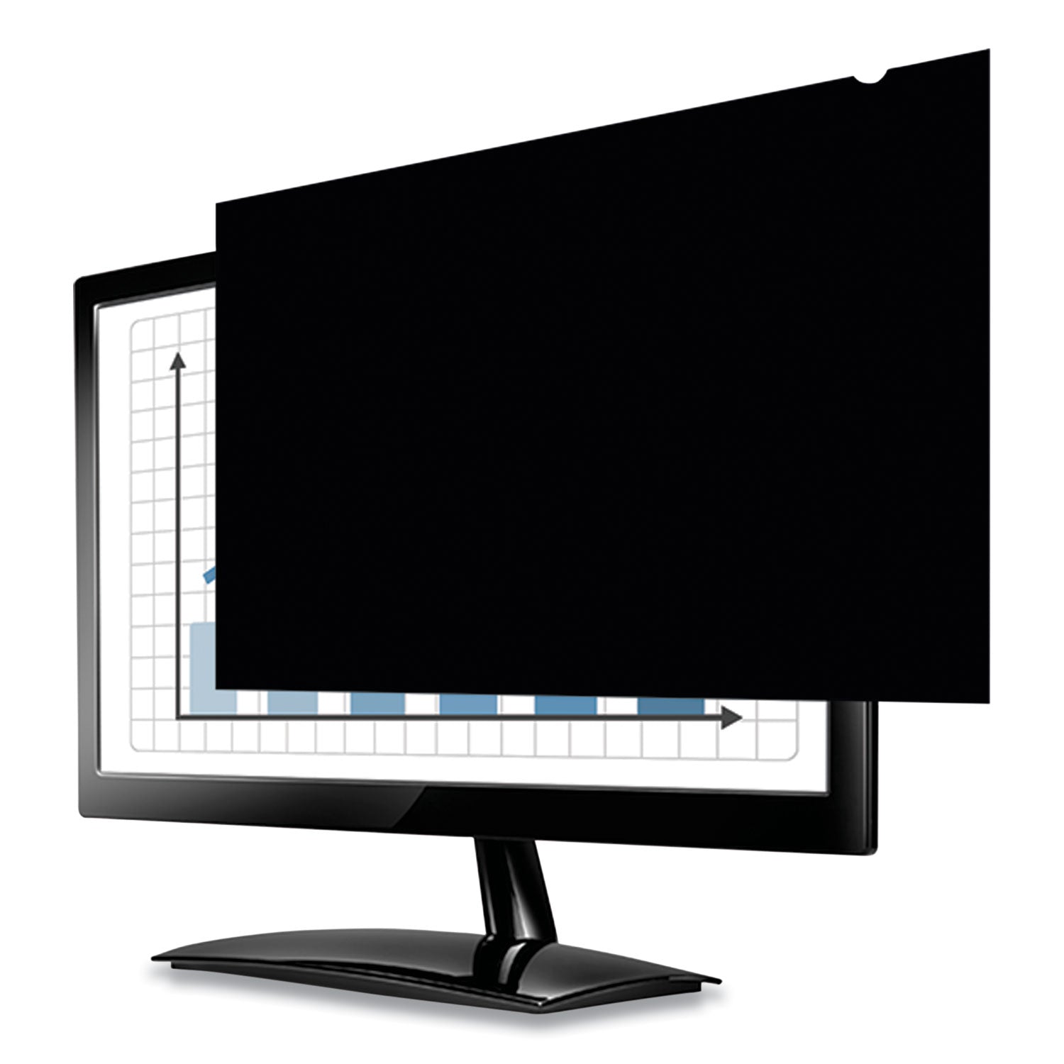 Fellowes PrivaScreen Blackout Privacy Filter Crystal Clear, Black - For 23" Widescreen LCD Monitor - 16:9 - Fingerprint Resistant, Scratch Resistant - Polyethylene - 1 Each - TAA Compliant