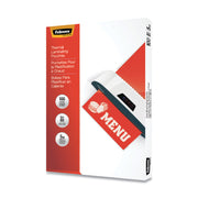 Sheet Size Supported: Menu 11.50" Width x 17.50" Length - Laminating Pouch/Sheet Size: 11.50" Width x 5 mil Thickness - Glossy - for Document, Menu - Photo-safe, Durable - Clear - 1 Pack