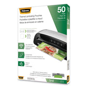 Fellowes Letter-Size Thermal Laminating Pouches - Sheet Size Supported: Letter 8.50" Width x 11" Length - Laminating Pouch/Sheet Size: 9" Width x 5 mil Thickness - Glossy - for Document - Photo-safe, Durable - Clear - 1 Pack