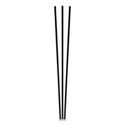 Unwrapped Round Stirrers, 7.75", Polypropylene, Black, 500/pack
