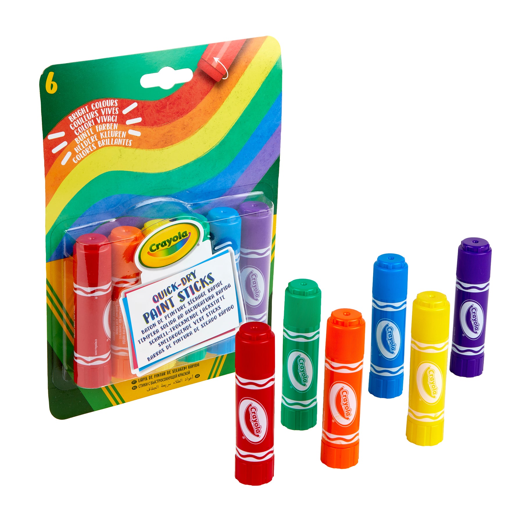 Project™ Quick-Dry Paint Sticks, 6 Count