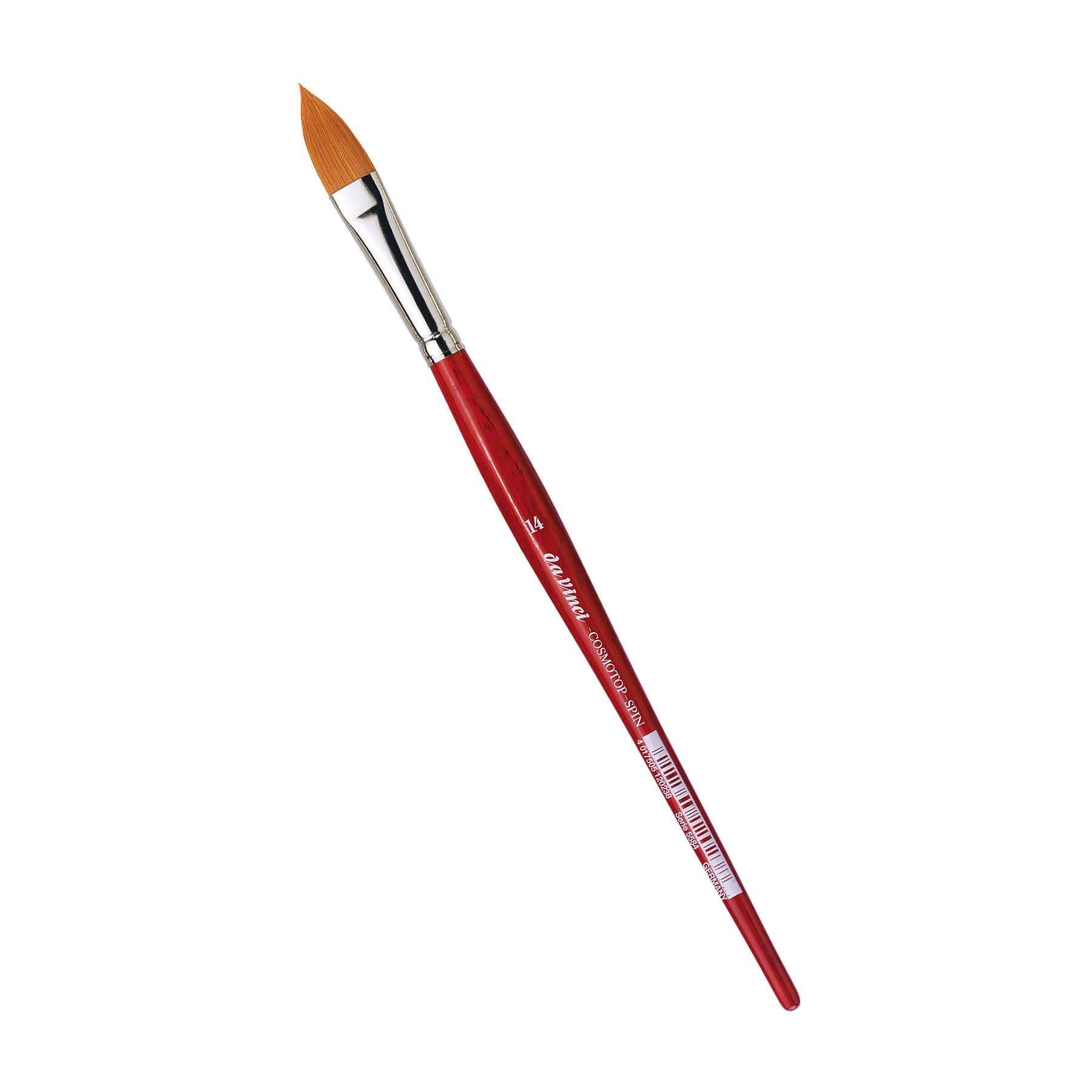 COSMOTOP-SPIN Silkpainting Brush, Synthetic, Watercolor, Oval-Pointed, Size 14