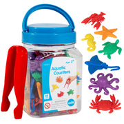 Aquatic Counters - Mini Jar - Set of 42