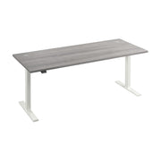 Bush Business Furniture Move 60 Series 72W x 30D Electric Height Adjustable Standing Desk in Platinum Gray with White Base - 71.02" Width x 29.37" Depth x 27.44" Height