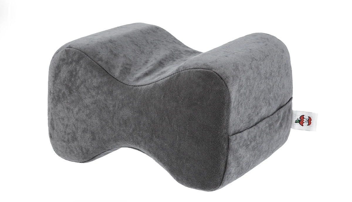 Leg Spacer Positioning Support Pillow with Deluxe Gray Cover, Standard