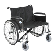 Drive, Sentra EC Heavy Duty Extra Wide Wheelchair, Detachable Full Arms, 30" Seat