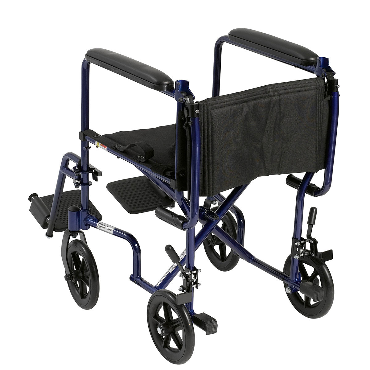 Drive, Lightweight Transport Wheelchair, 17" Seat, Blue