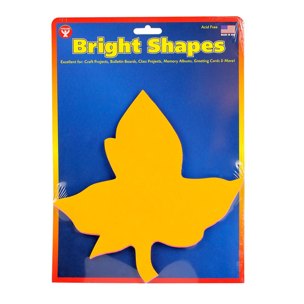 Bright Cutouts - 40 ct., 6" Leaf, Asst'd Colors