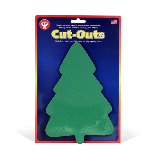 Bright Cutouts - 240 ct., 7" Christmas tree, Green