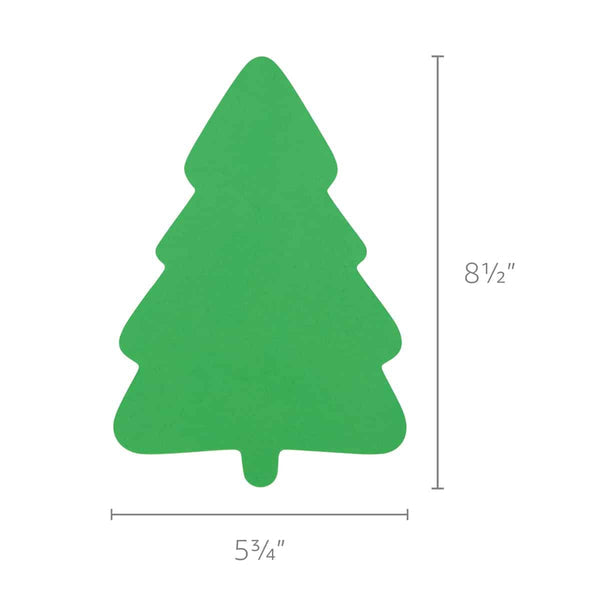 Bright Cutouts - 240 ct., 7" Christmas tree, White
