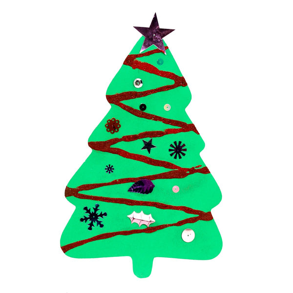 Bright Cutouts - 40 ct., 7" Christmas tree, Green
