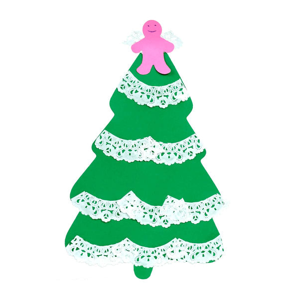 Bright Cutouts - 240 ct., 7" Christmas tree, White