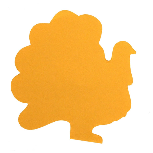 Bright Cutouts - 40 ct., 5.5" Turkey, Asst'd Colors