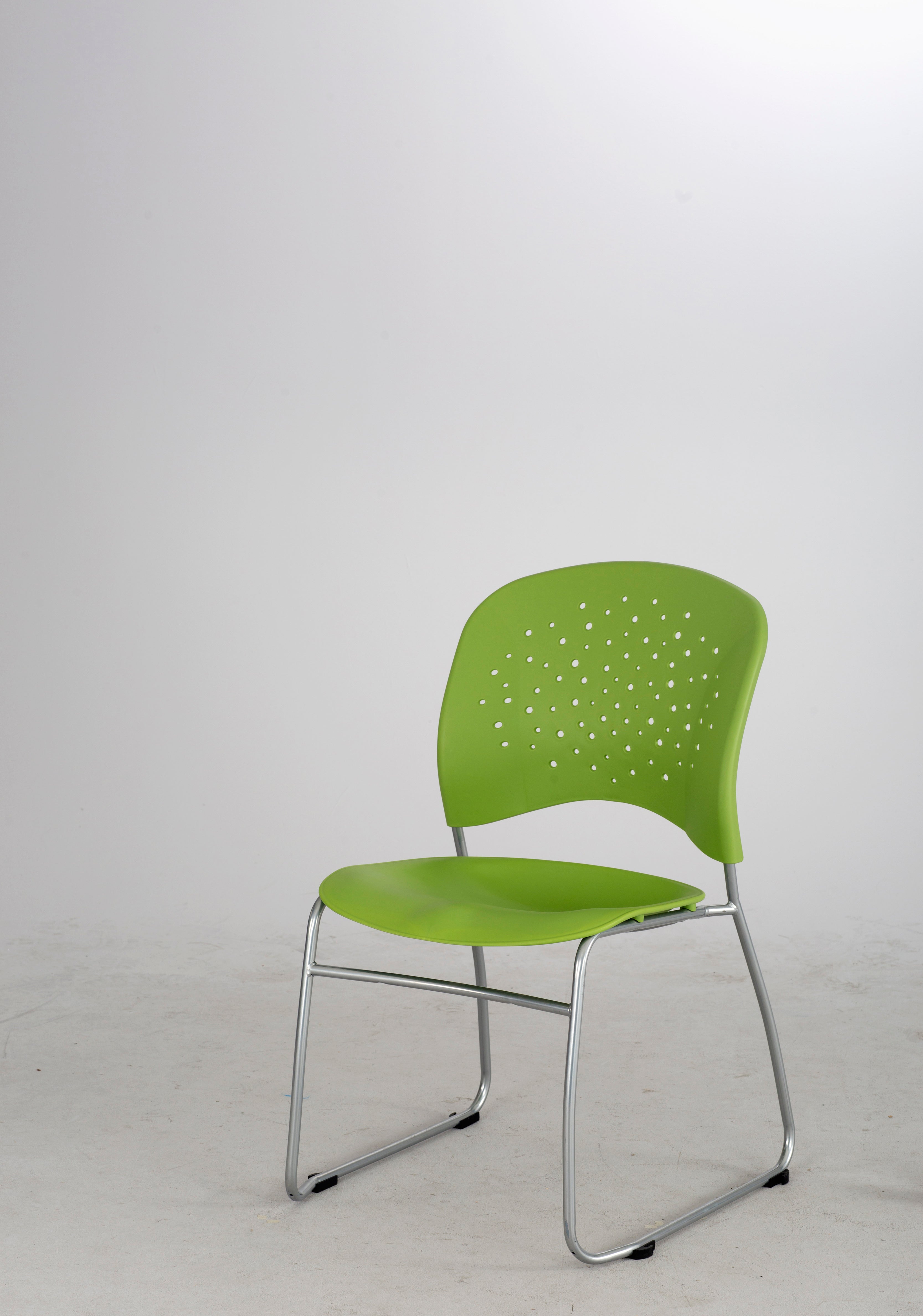 Reve Sled Chair Green 2E