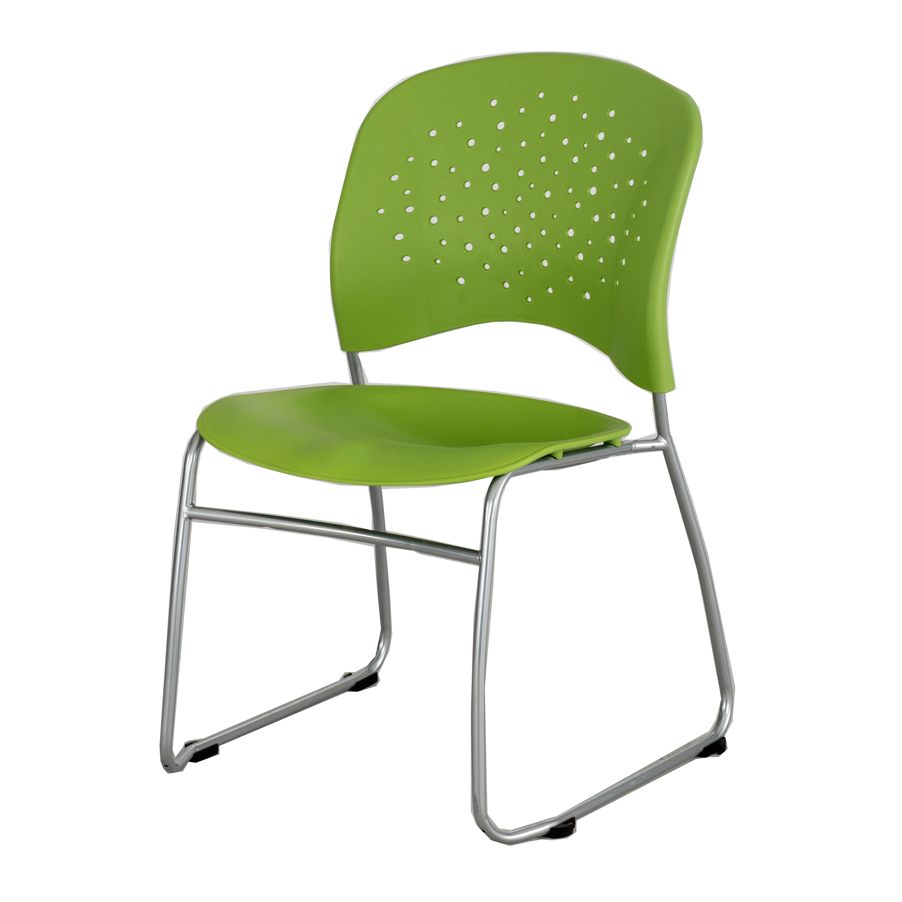 Reve Sled Chair Green 2E
