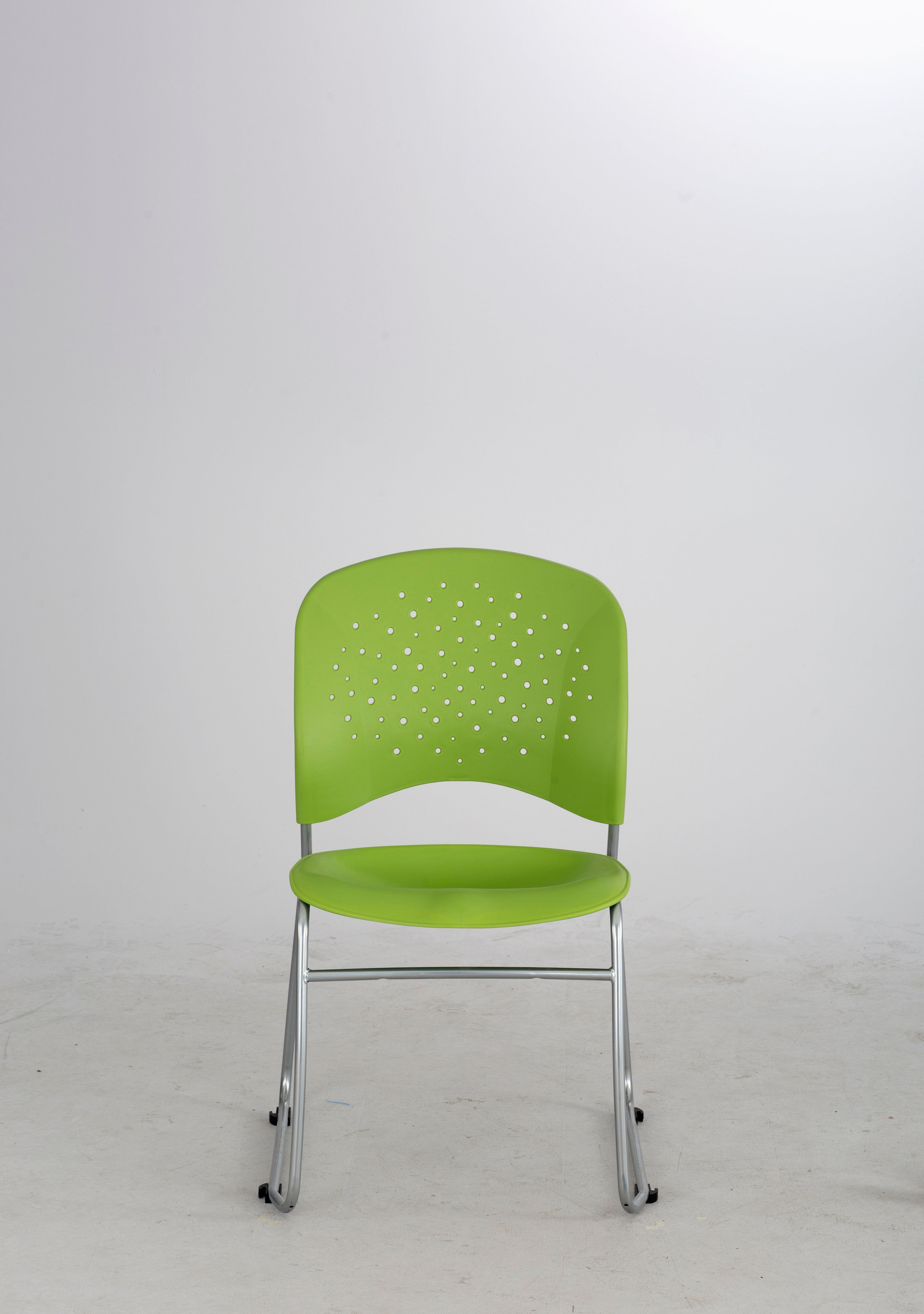 Reve Sled Chair Green 2E