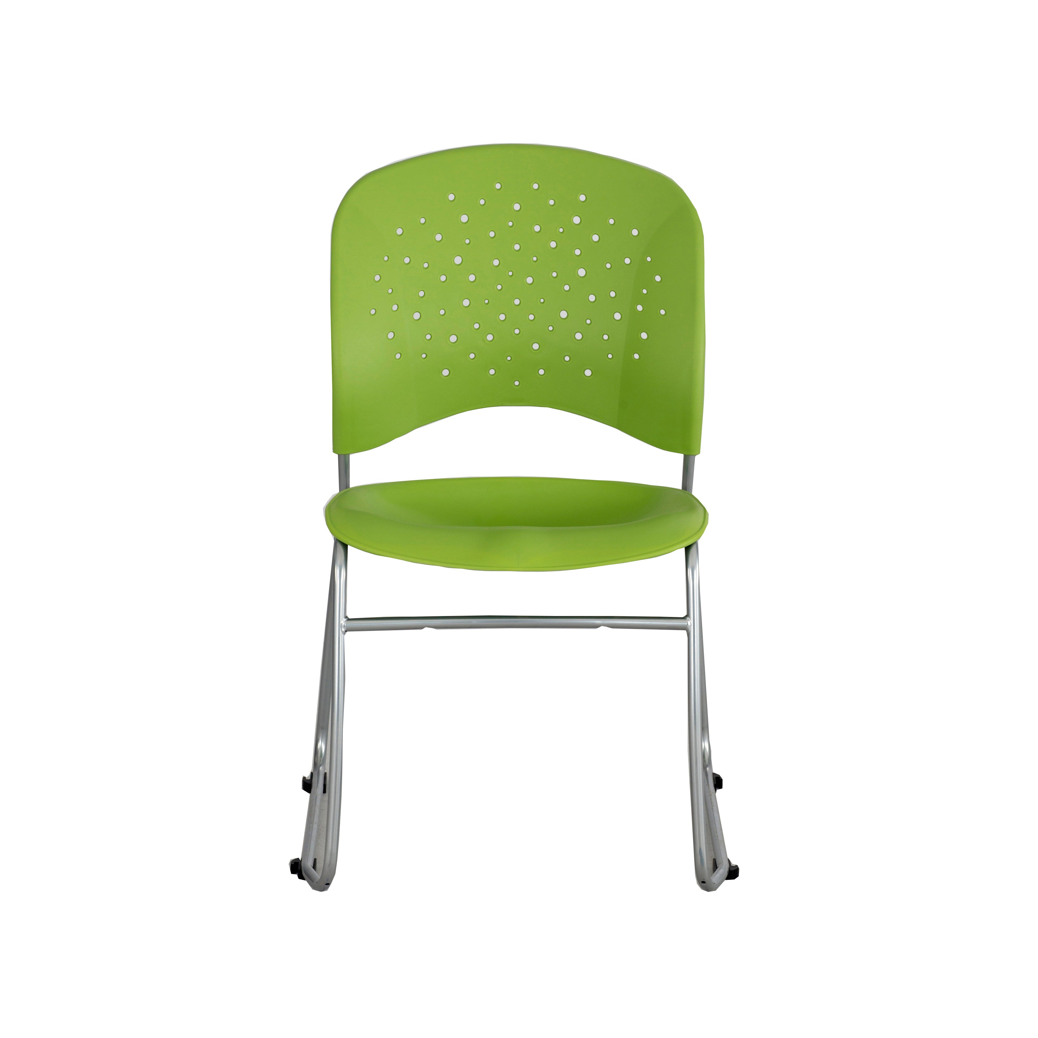 Reve Sled Chair Green 2E