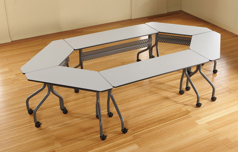 OfficeWorks™ Mobile Training Table, Gray - 18" x 60"