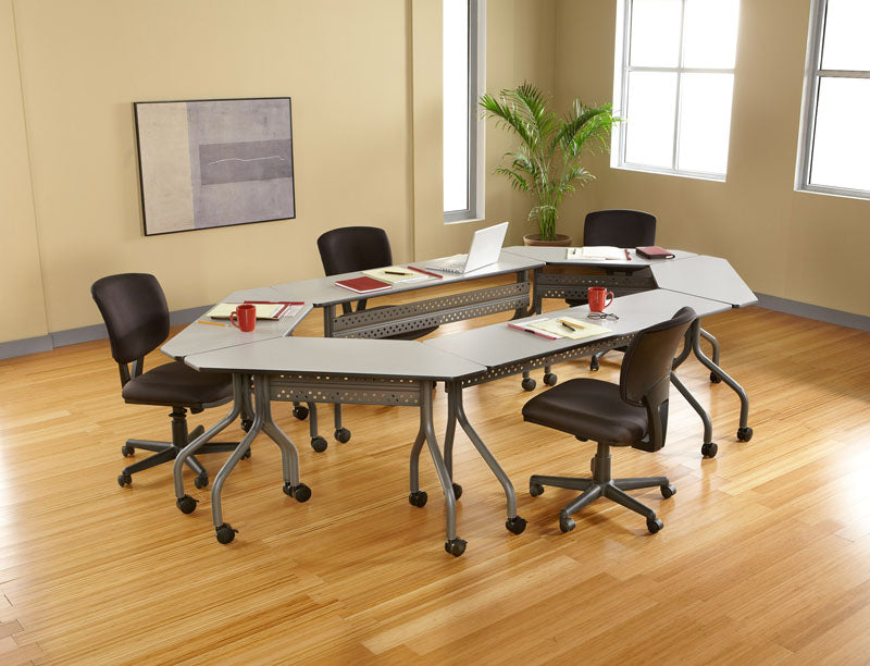 OfficeWorks™ Mobile Training Table, Gray - 18" x 60"