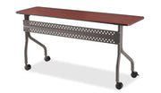 OfficeWorks™ Mobile Training Table, Mahogany - 18" x 60"