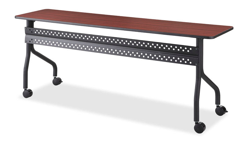OfficeWorks™ Mobile Training Table, Mahogany - 18" x 72"