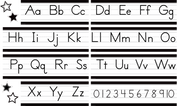 Black and White Alphabet Line Mini Bulletin Board